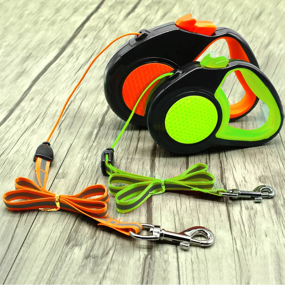 Retractable Dog Leash Automatic Extending Nylon Puppy Dog Leashes