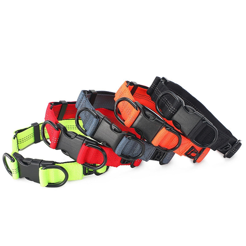 Adjustable Nylon Reflective Dog Collar