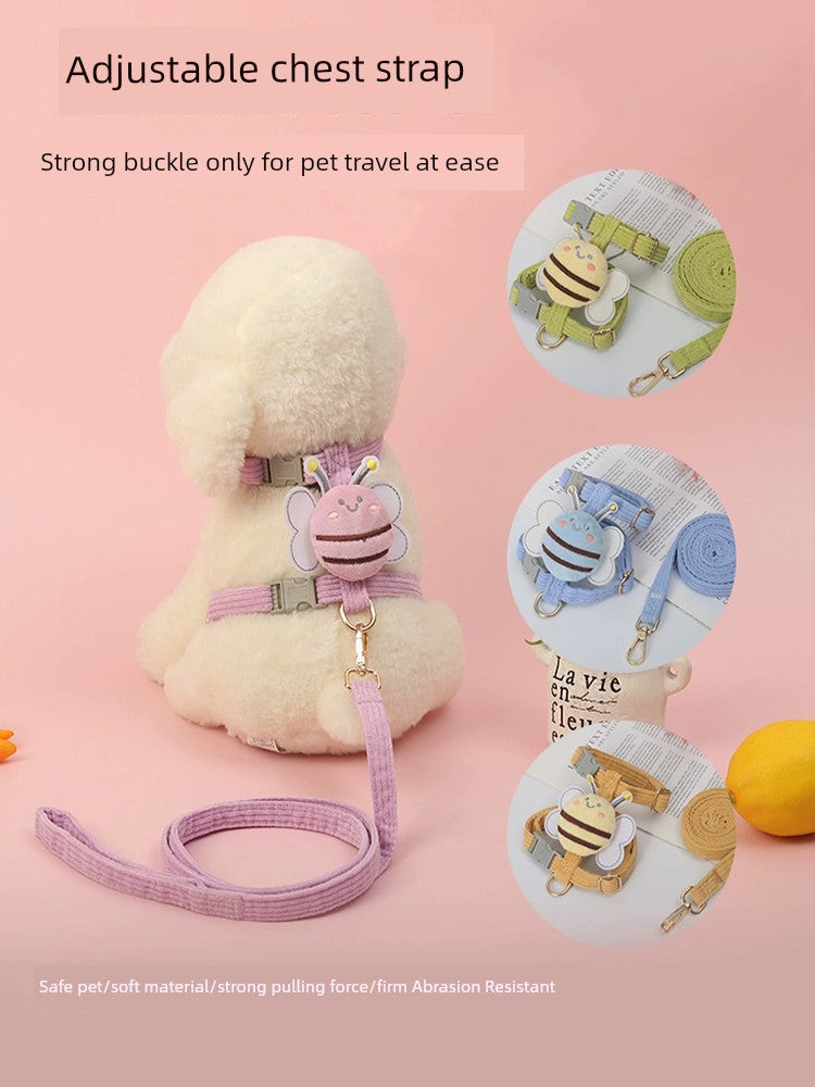 Teddy Schnauzer Chest-Back Bichon Dog Hand Holding Rope